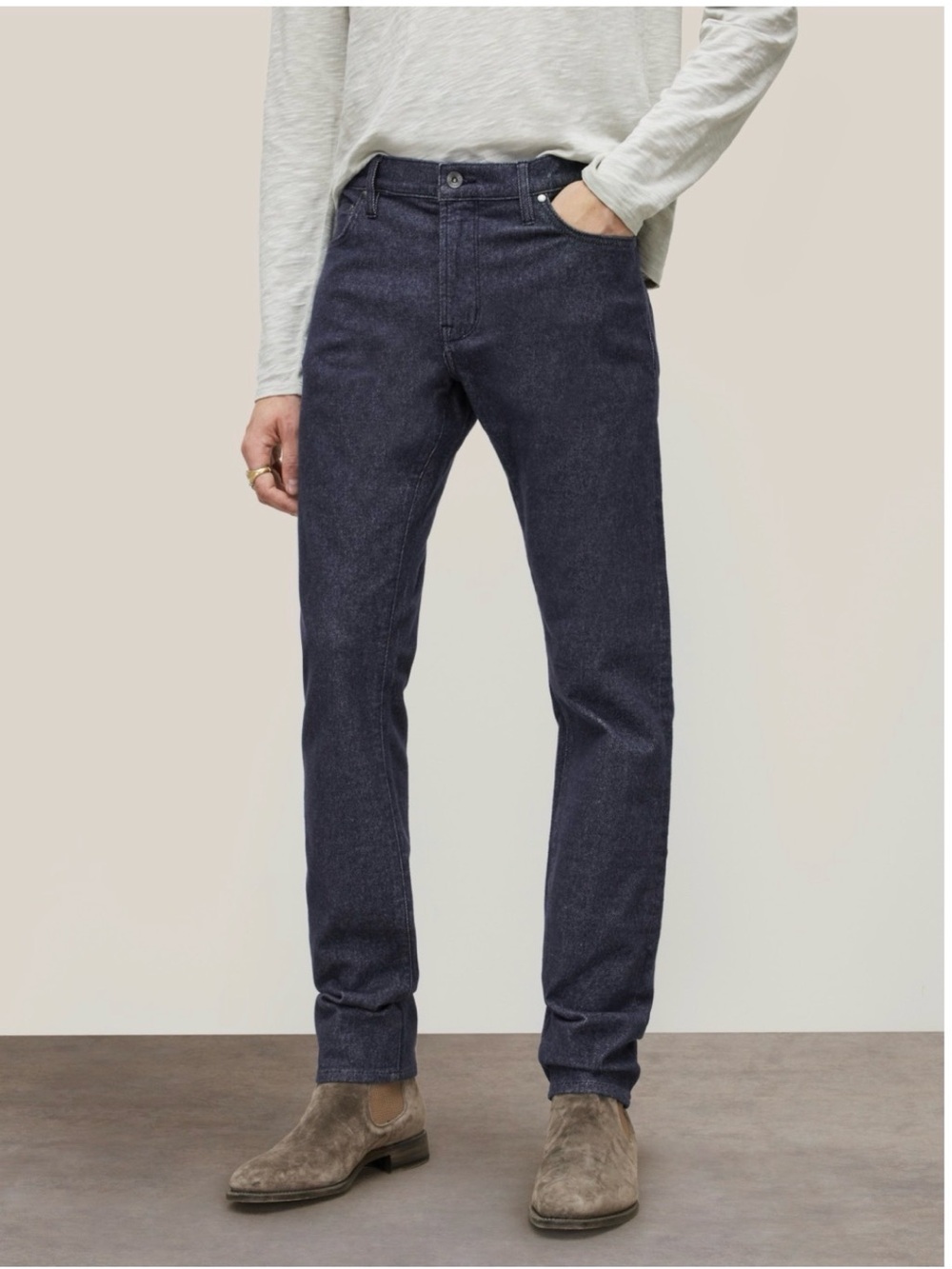 $468 John Varvatos collection Zipper Pocket Chelsea Jean Size 32
